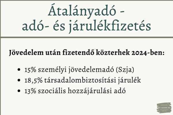 Átalányadó - adó- és járulékfizetés-1