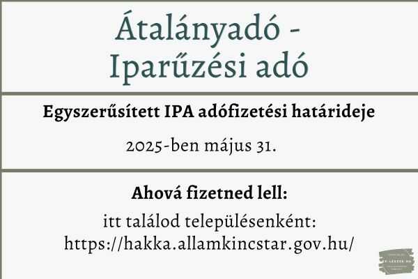 Átalányadó - iparűzési adó 3.